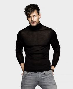 یقه اسکی مشکی مردانه - Image 2