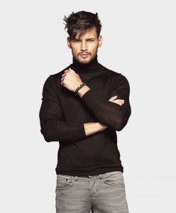 یقه اسکی مشکی مردانه