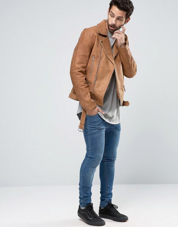 کت چرم مردانه - Image 1